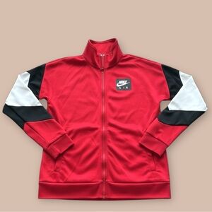 Nike NSW Air Polyknit Track Jacket AJ5321 Gym Red Black White Men’s S